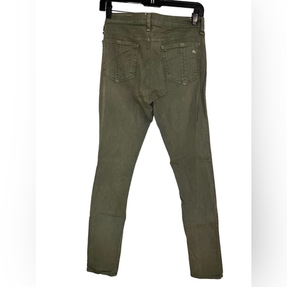 rag & bone skinny jean in olive, size 28 - Picture 2 of 6